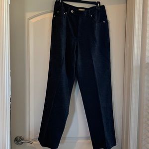 Liz Claiborne fully lined ladies pants - wool charcoal